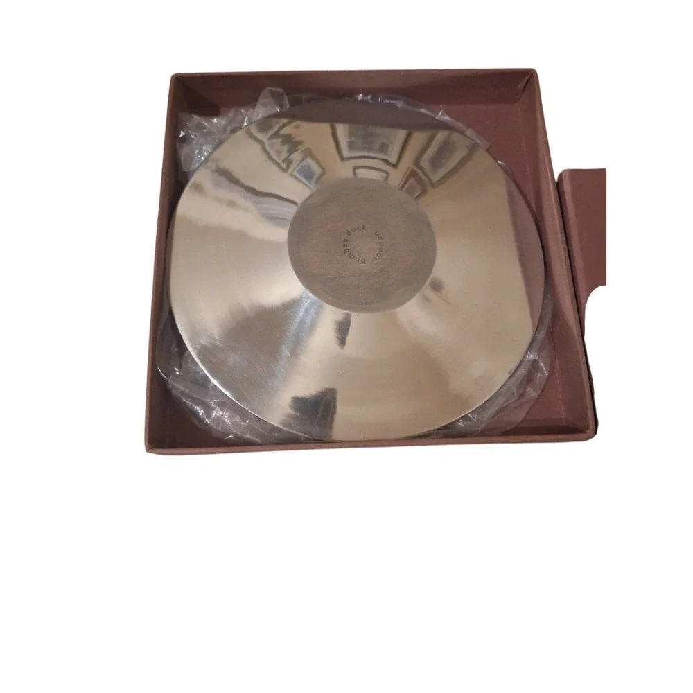 Bombay Duck London Fiesta Cookie Plate Nut‎ Cookie Plate Set Silver Metal Party